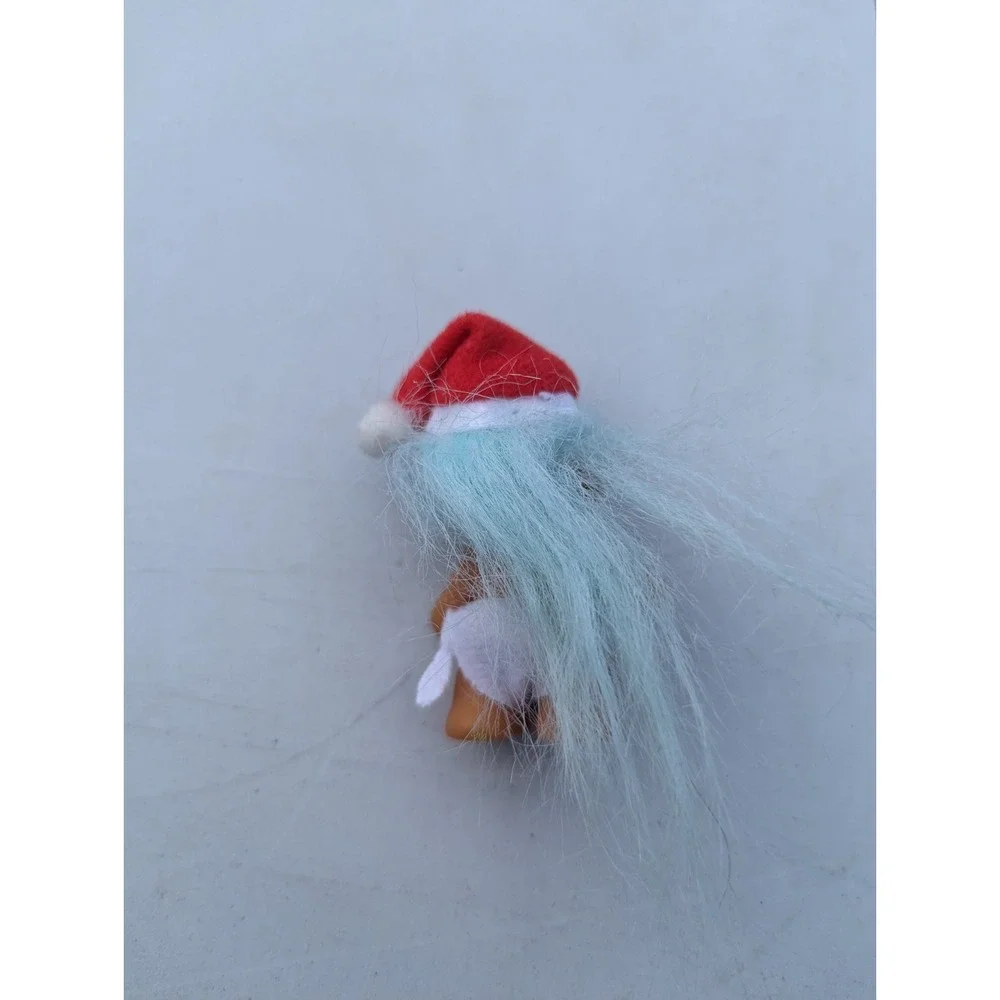 VINTAGE CHRISTMAS Baby Troll with Santa Hat by Russ ORNAMENT‎ 1990s